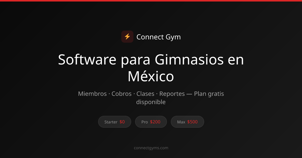 Connect Gym: Software para Gimnasios en México | Plan Gratis | Connect Gym